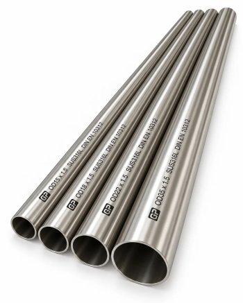 Țeavă inox GP 316 pentru fitinguri press, 18 × 1,5 mm